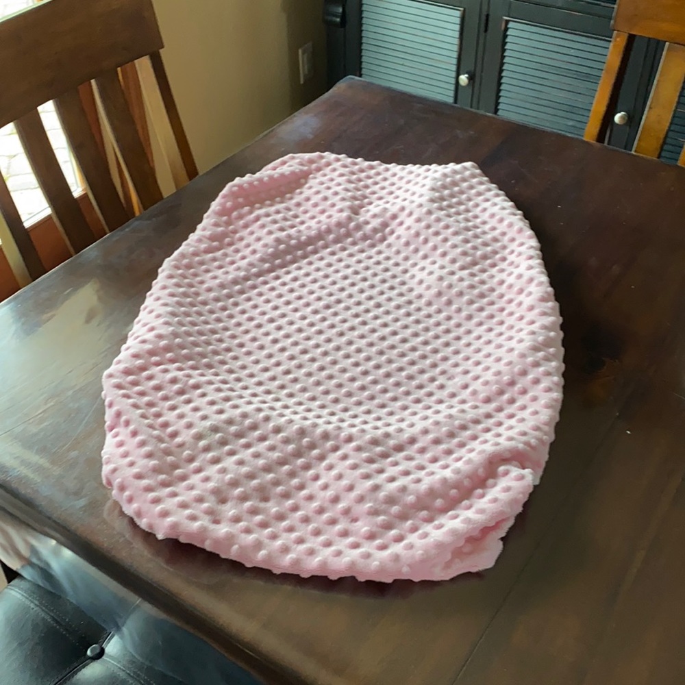 Pink changing pad cover